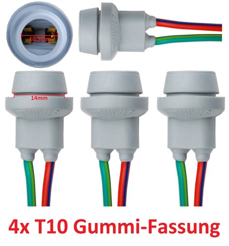 W5w t10 fassung - fassung, gummi