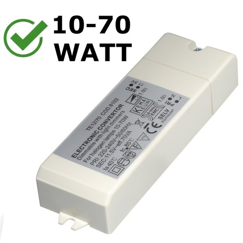 Halogen trafo 70w - trafo, 10-70w